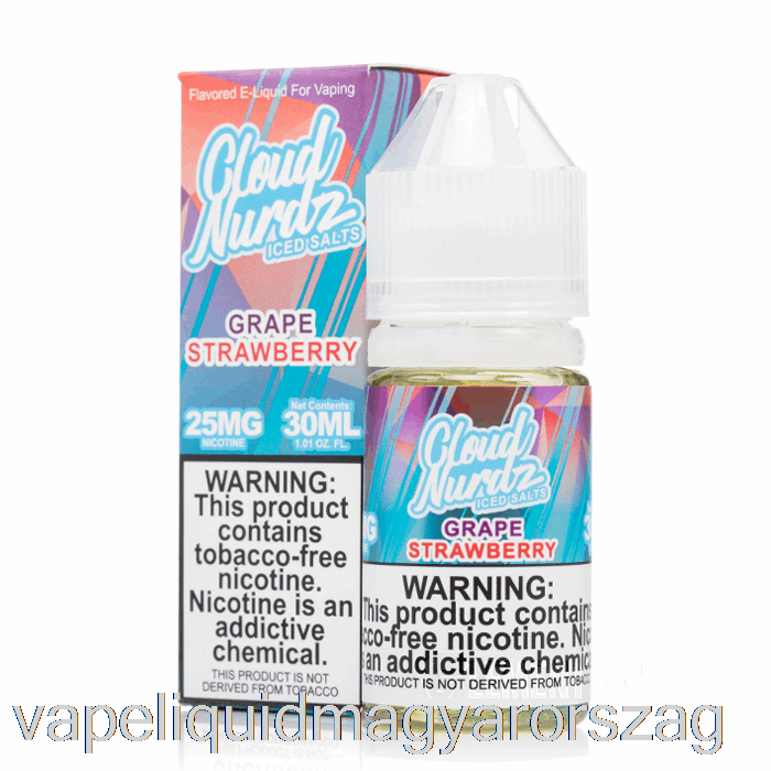 Jeges Szőlő Eper - Felhő Nurdz Sók - 30ml 50mg Vape Folyadék